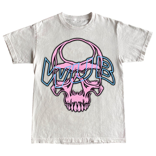 WUB SKULL TEE - WHITE