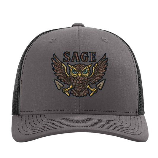 John Sage Memorial Hat - Charcoal/ Black Trucker