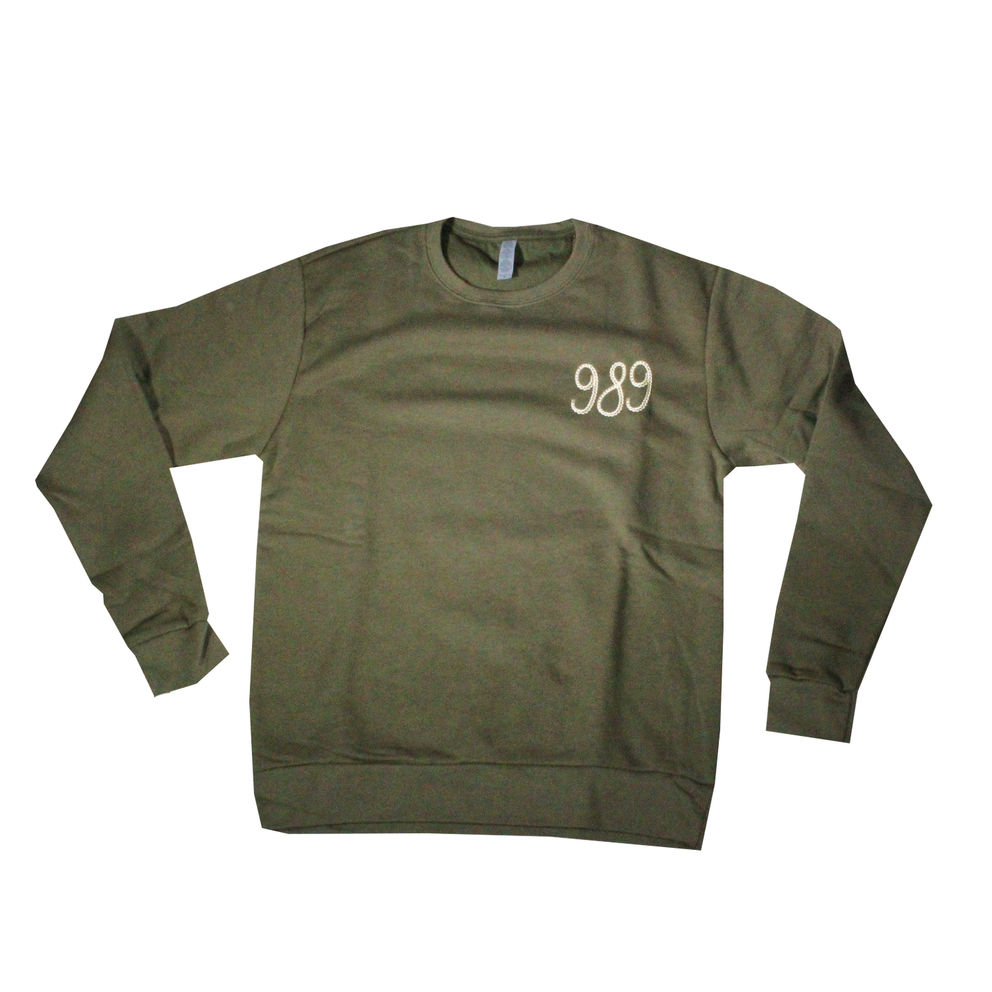 989 Chainstitch Style Crewneck - Military Green