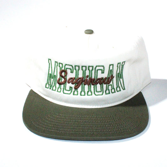 SAGINAW MICHIGAN CLASSIC SNAPBACK - NATURAL/ OLIVE