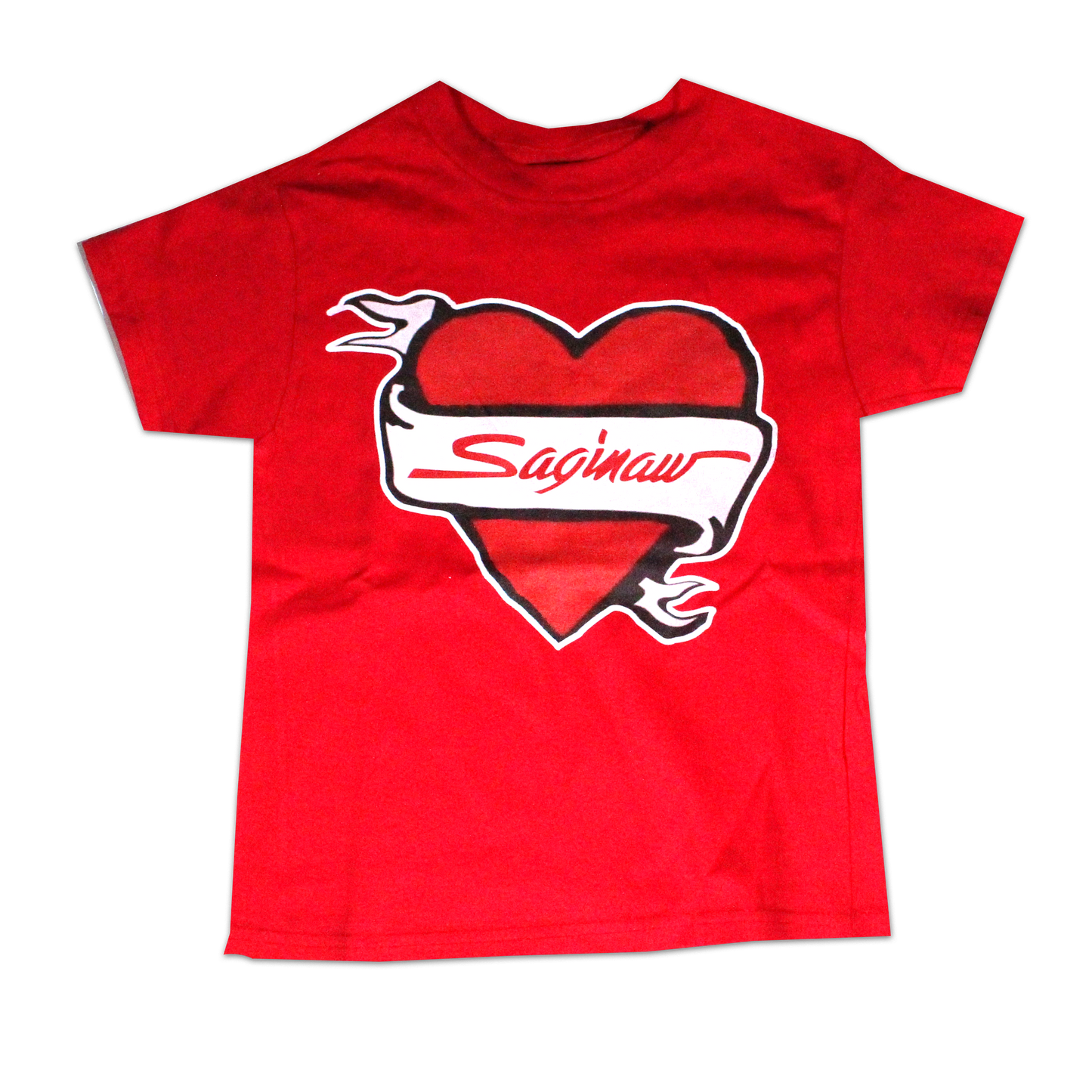 TRADITIONAL SAGINAW HEART TODDLER/ KIDS TEE - RED