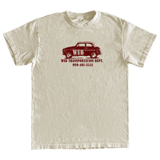 WUB TRANSPORTATION DEPT TEE - CREAM