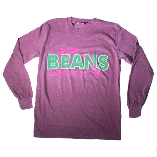 Beans Longsleeve - Pigment Dye Berry