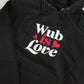 WUB IS LOVE EMBROIDERED HOODIE - BLACK