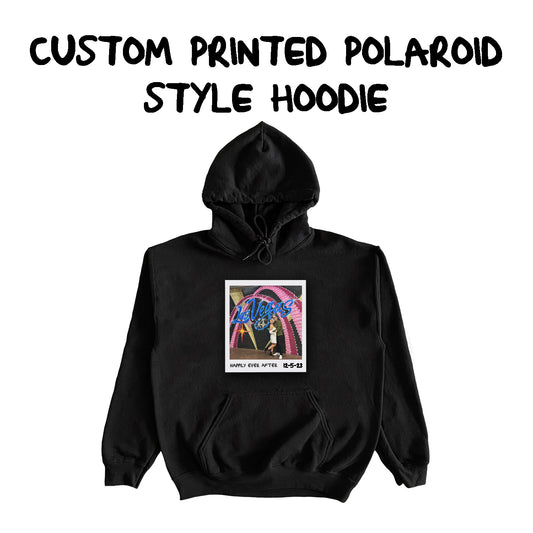 Custom Printed Polaroid Style Hoodie