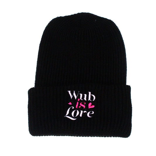 WUB IS LOVE BEANIE - BLACK