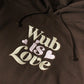 WUB IS LOVE EMBROIDERED HOODIE - BROWN