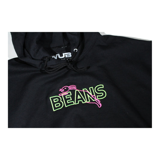 NEON BEANS HOODIE - BLACK