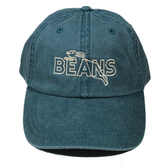 Beans Pigment Dad Cap - Spruce Green