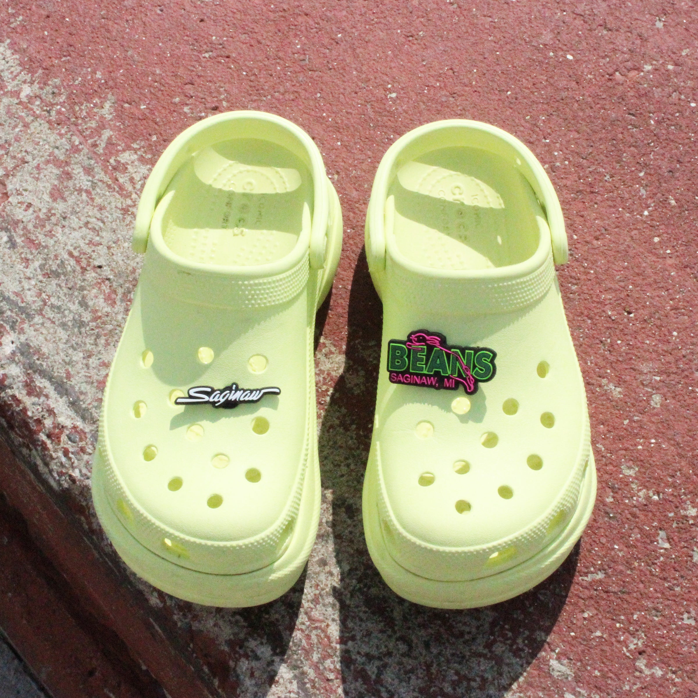 Crocs with beans 2024 in them