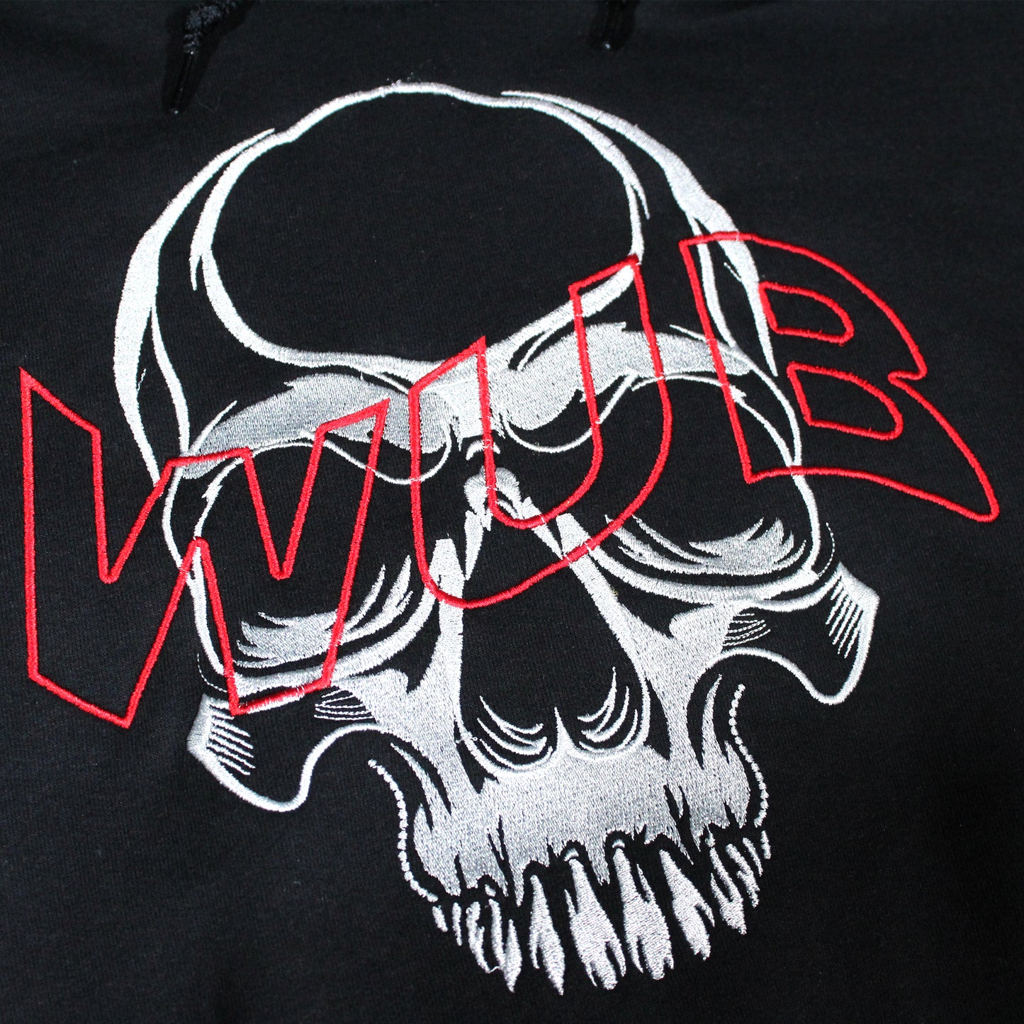 Embroidered Wub Skull Hoodie