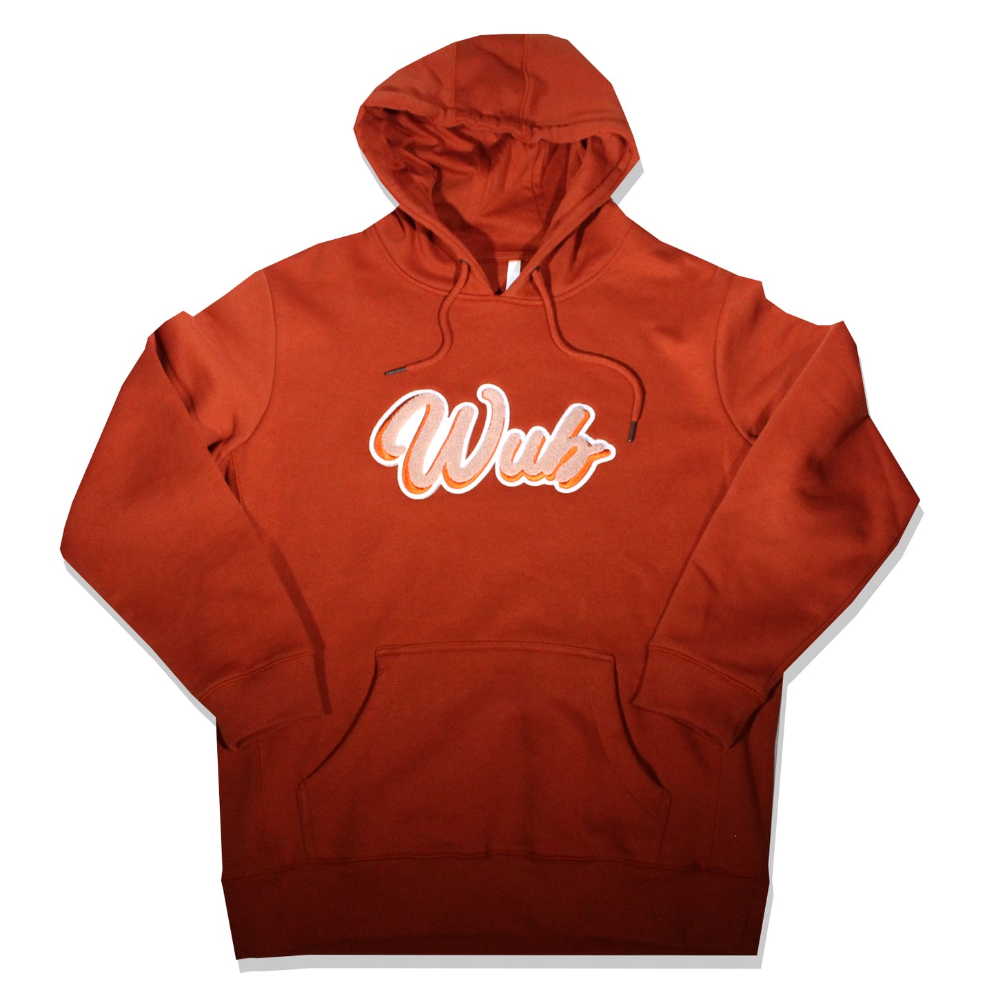 CHENILLE SCRIPT HOODIE - CLAY