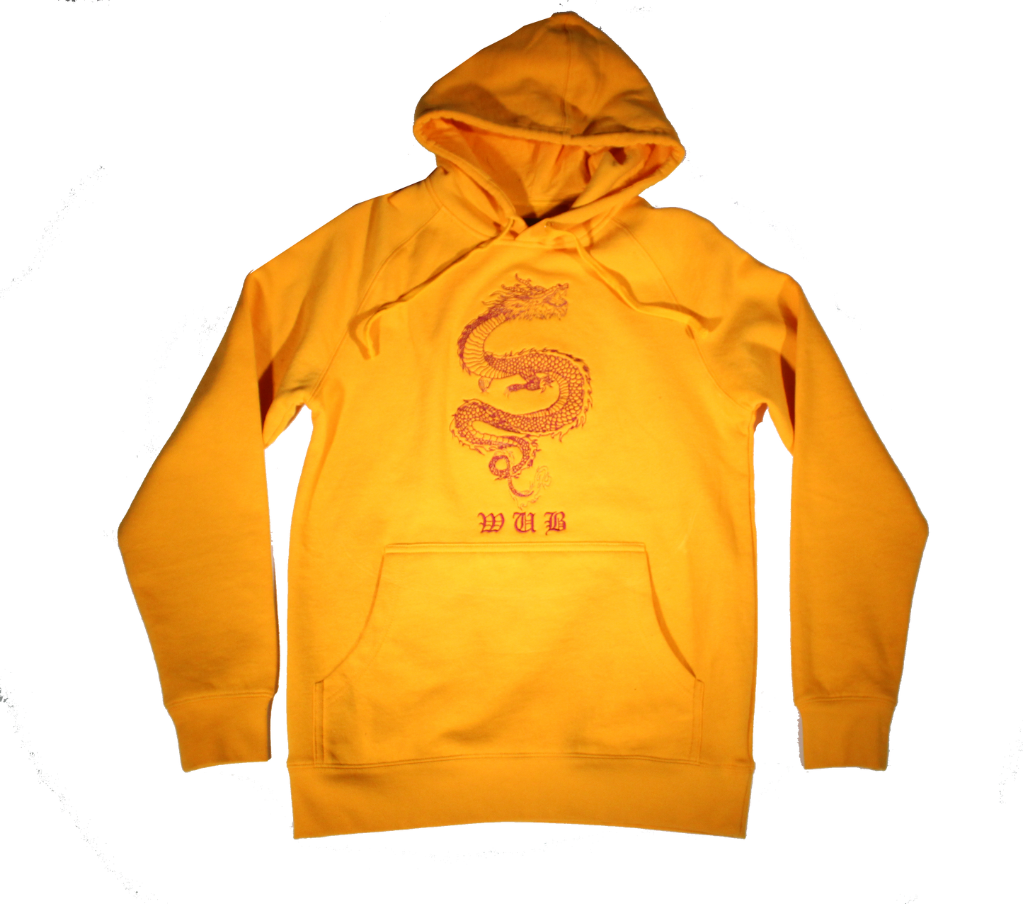 Dragon Embroidered Hoodie - GOLDEN YELLOW
