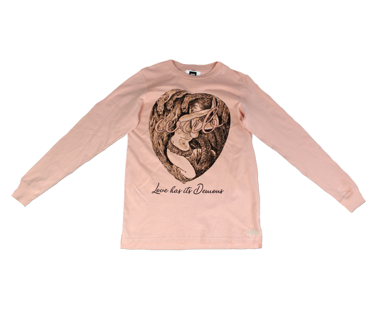 LOVE HAS ITS DEMONS LONGSLEEVE - PINK