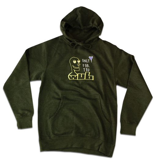 ONLY FOR YOU WUB HOODIE - HEATHER GREEN