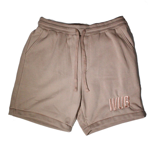 TONAL EMBROIDERED COMFY SHORTS