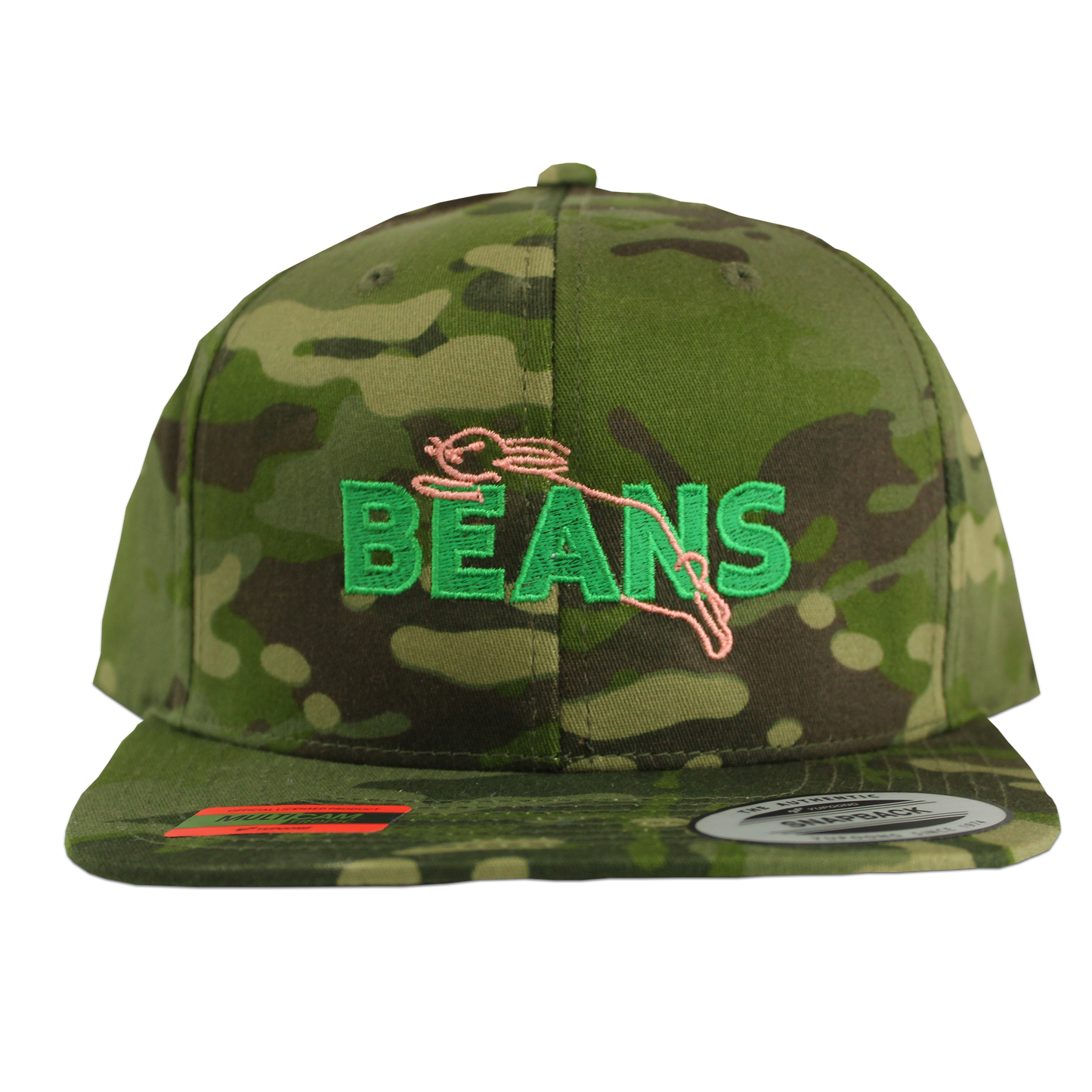 Beans Snapback - Multi Camo Woodland